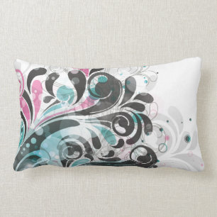 Fine Cute Cool Girly Retro Floral Fashion Lumbar Cushion