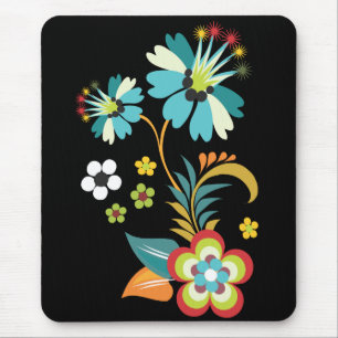 Fine Cute Cool Girly Retro Floral Fashion Mouse Mat