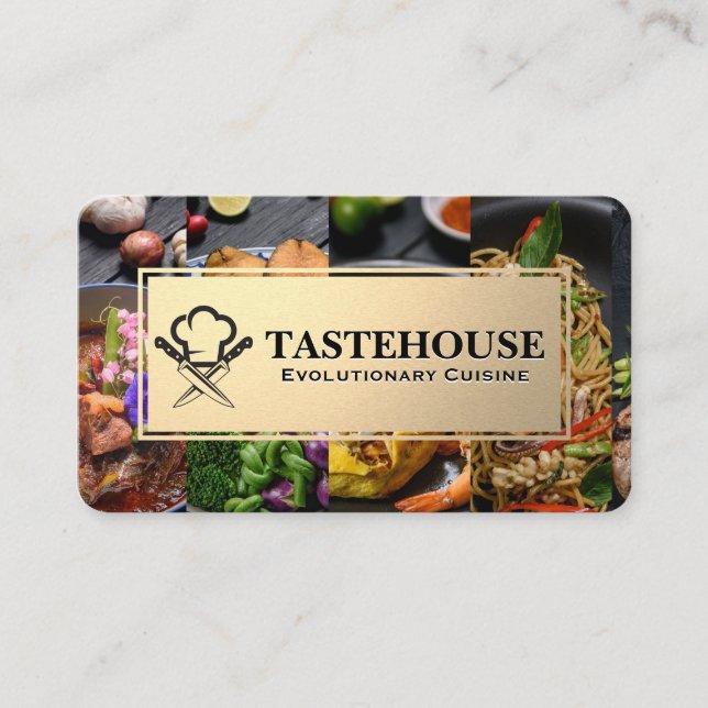 Fine Dining Cuisines | Catering Business Card (Front)