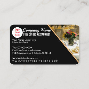 Fine Dining Eatery Catering Restaurant Template Bu Business Card