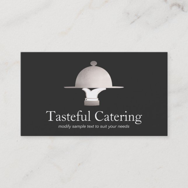 Fine Dining Restaurant and Event Catering Business Card (Front)