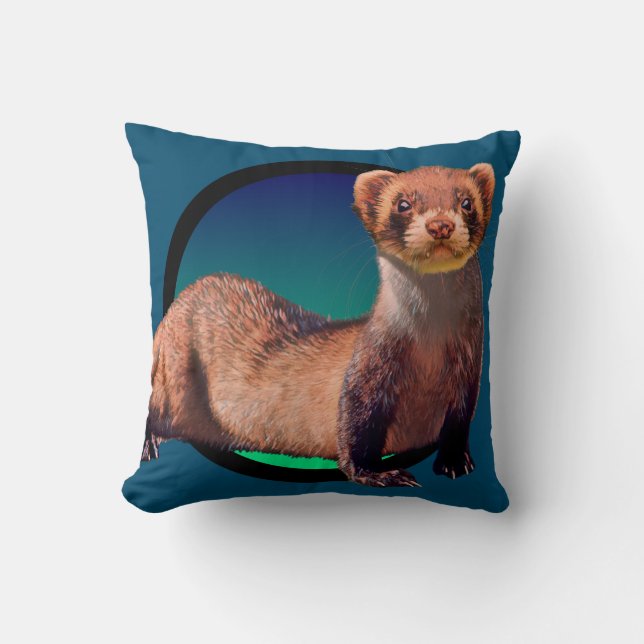 Fine Ferret Cushion (Front)
