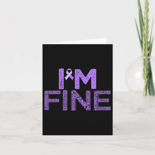 Fine Fibromyalgia Warrior Fibro Awareness Purple R Card