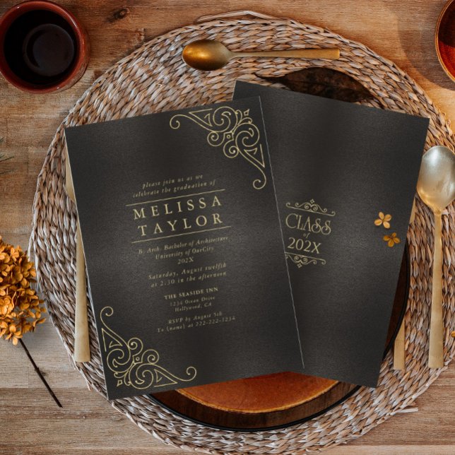 Fine Filigree Gold Graduation ID908 (Creator Uploaded)