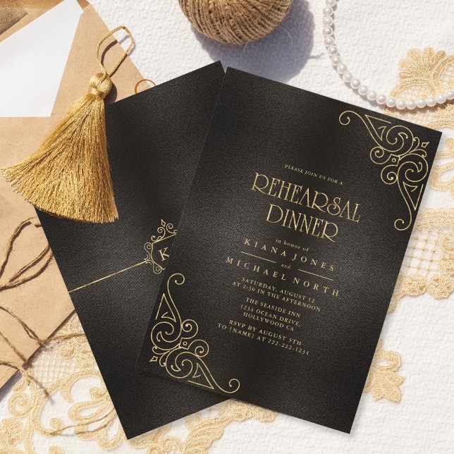 Fine Filigree Gold Rehearsal Dinner ID871 (Creator Uploaded)