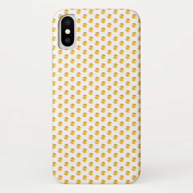 Fine gold polka dots Case-Mate iPhone case (Back)