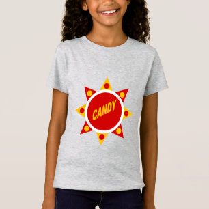 Fine Gray Jersey Jersey CANDY Girls T-shirt