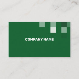 Fine Green Contemporary Transparency Business Card