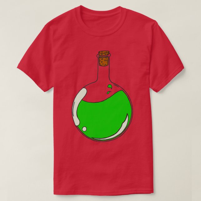 Fine green potion in a boiling flask T-Shirt (Design Front)