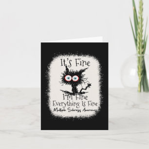 Fine I'm Fine Multiple Sclerosis Awareness  Card