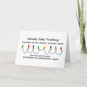 Fine Italian Twinkle Lights Christmas card