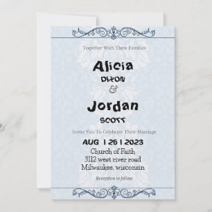 Fine lace - wedding invitation