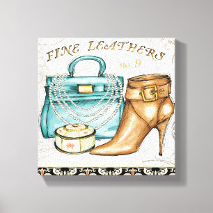 Fine Leather Bag and Shoe Canvas Print