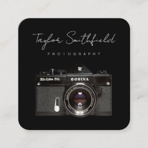 Fine Line Film Camera Photography Business Card