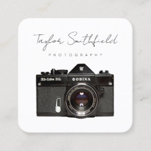 Fine Line Film Camera Photography Business Card