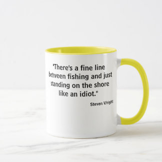 Fine line fishing tee w photo lure back mug