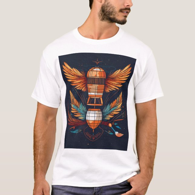Fine Line Futurist Tattoo Art T-Shirt (Front)