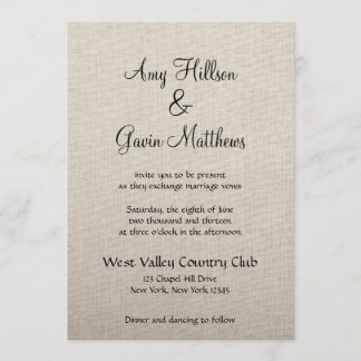 Fine Linen Invitation