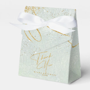 Fine Lines Gold Abstract Wedding V1 Sage ID867 Favour Box