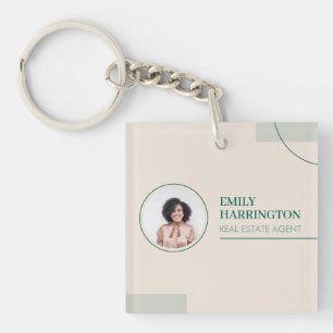 Fine Lines Real Estate Agent Sand Key Ring