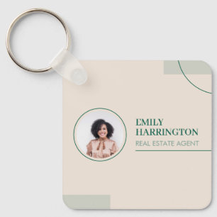 Fine Lines Real Estate Agent Sand Key Ring