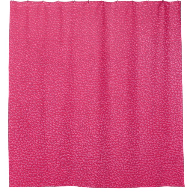 Fine Luxury Pink Cloth Texture. Shower Curtain (Front)