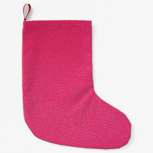 Fine Luxury Pink Cloth Texture. Small Christmas Stocking