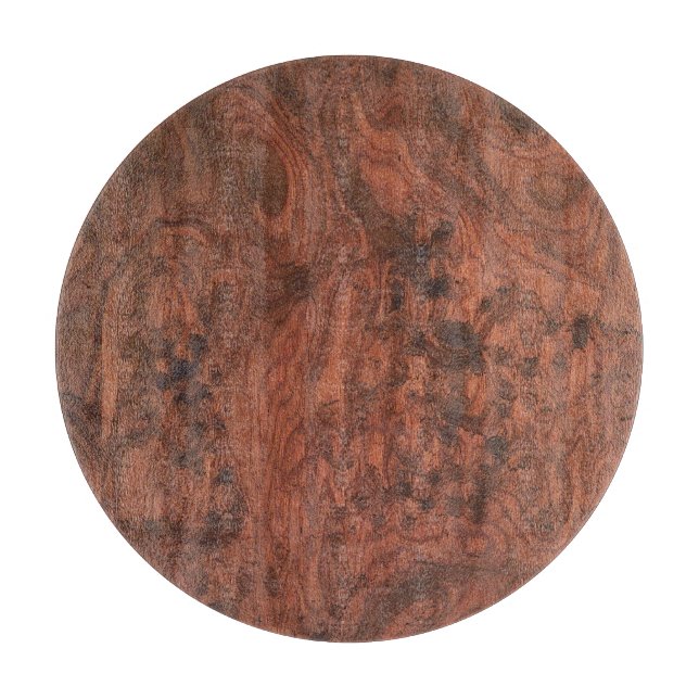 Fine Mahogany Veneer Print Cutting Board (Front)