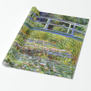 Fine Monet Japanese Bridge & Water-Lily Pond Wrapping Paper