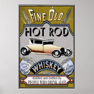 fine old hot rod poster