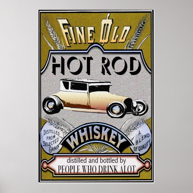 fine old hot rod poster (Front)