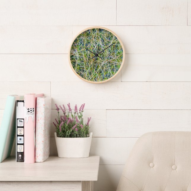 Fine Ornamental Sedge Grass  Clock (Reading Room)