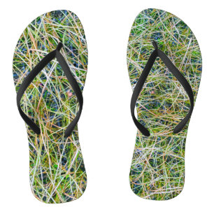 Fine Ornamental Sedge Grass Flip Flops