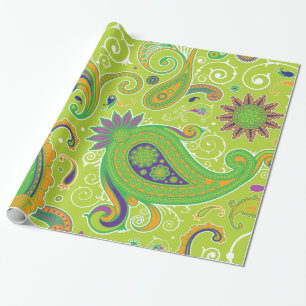 Fine Paisley Cool Cute Girly Retro Fashion Wrapping Paper