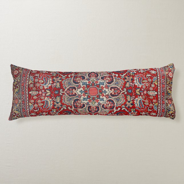 Fine Persia Bijar Red Blue Yellow  Body Cushion (Front)