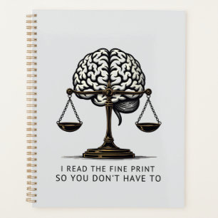 Fine Print Reader – Brain & Justice Edition Planner
