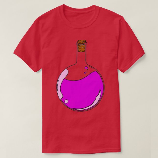 Fine purple potion in a boiling flask T-Shirt (Design Front)