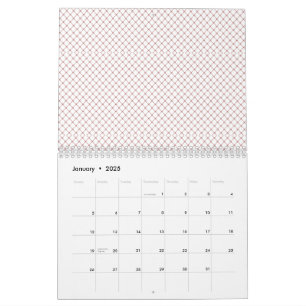 Fine, repeating, diamond-shaped mesh pattern with  calendar