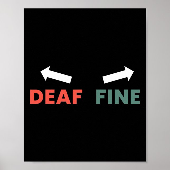 Fine Right Ear Is Deaf  Poster (Front)