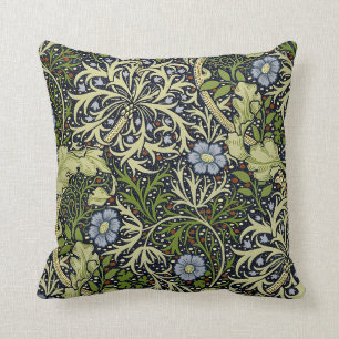 Fine Seaweed Vintage William Morris Wallpaper Cushion