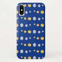 Fine silver and gold dots