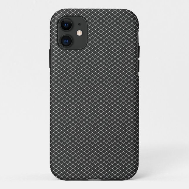 Fine Silver Metal Mesh Pattern Case-Mate iPhone Ca Case (Back)