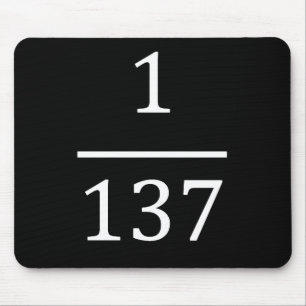 fine structure constant, made only for physicsts mouse mat