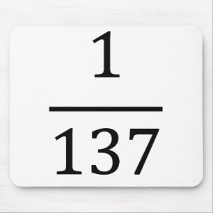 fine structure constant, made only for physicsts mouse mat