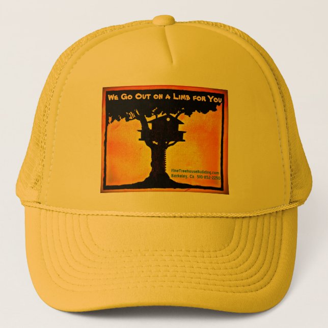 Fine Treehouse Building work and play hat (Front)