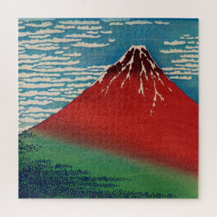 Fine Wind Clear Morning Vintage Japanese Art Jigsaw Puzzle