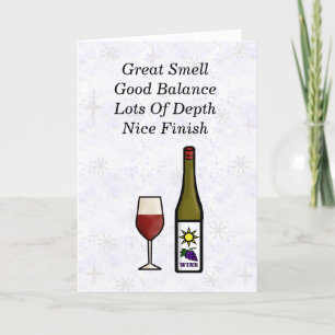 Fine Wine Valentine's Day Card