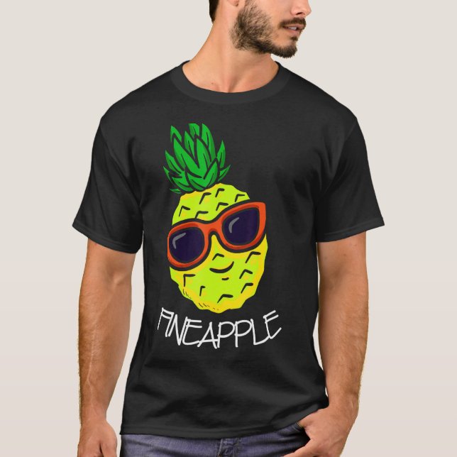 Fineapple Pineapple Squad Tropical Fruit Pineapple T-Shirt (Front)