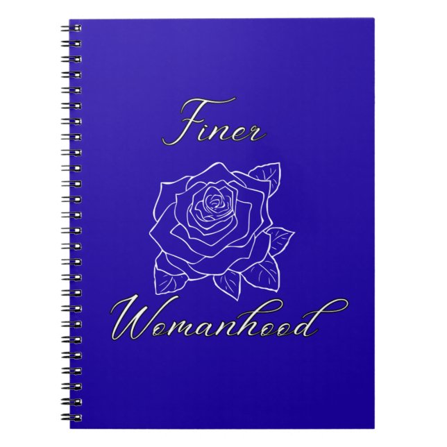 Finer Womanhood Sorority Notebook (Front)