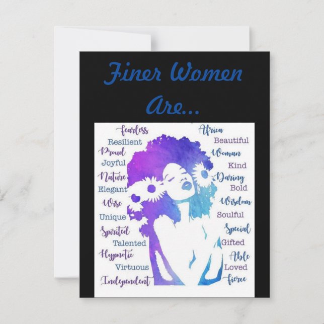 Finer Women Are... Thank You Card (Front)